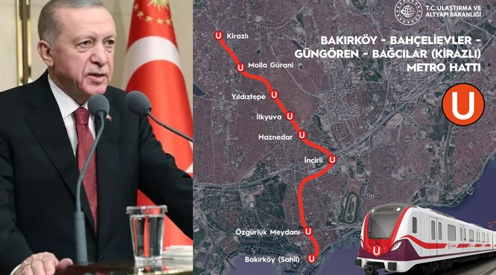 Bağcılar - Bakırköy Metro Hattı Yarın Açılıyor
