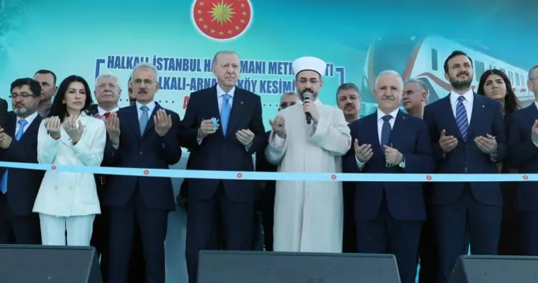 Halkalı-İstanbul Havalimanı Metro Hattı Açıldı
