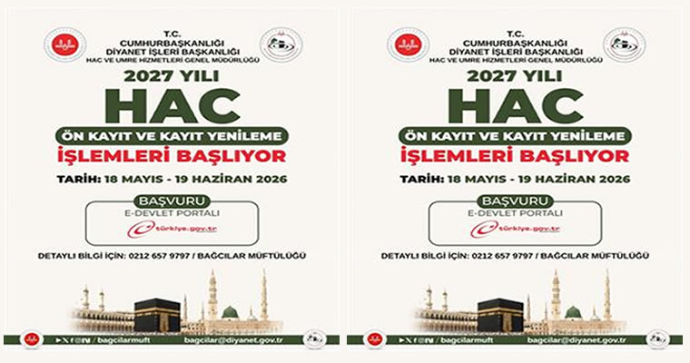 Hac İçin Ön Kayıt İşlemleri Başlıyor